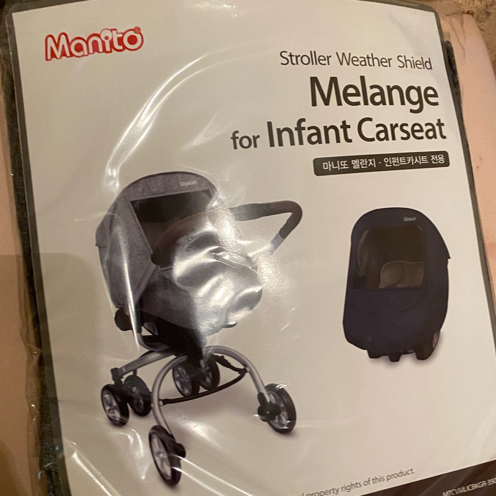 Infant Carrier Weather Shield - grey